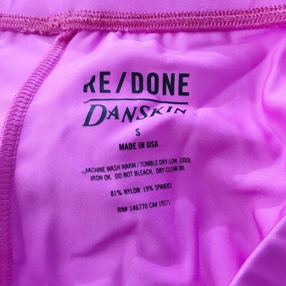 RE/DONE x Danskin fuschia pink stirrup leggings Size S - Picture 4 of 4